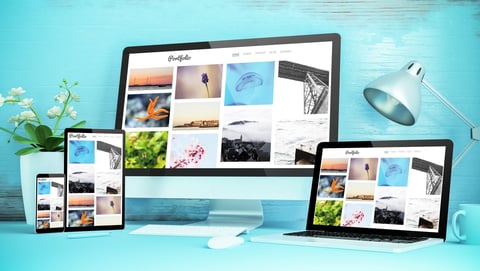 Responsive website on multiple devices